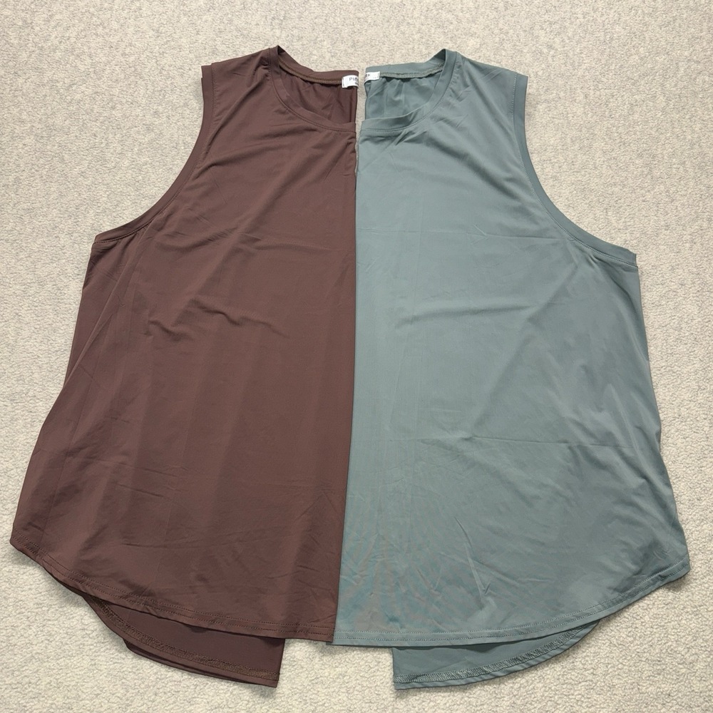 Pinspark Women's Sleeveless Tank Tops Lot 2 Size 2XL Lightweight Casual